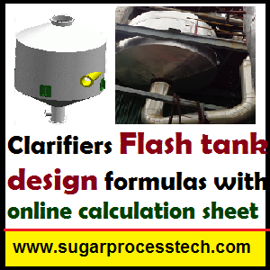 Flash tank design formulas with online calculation sheet -sugarprocesstech