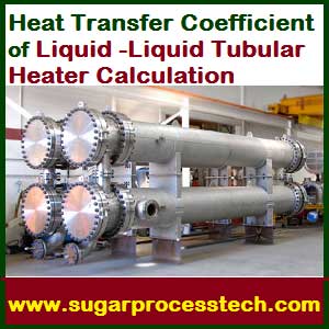 calculation of heat transfer coefficient for shell and tube heat exchanger