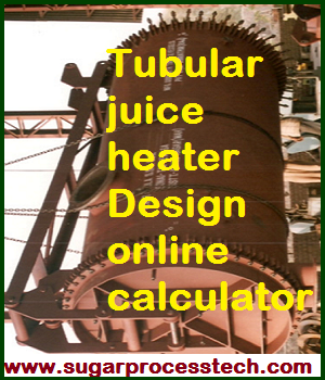 Shell and Tube Multipass Heat Exchanger Design | Tubular juice heater design calculation with online calculator