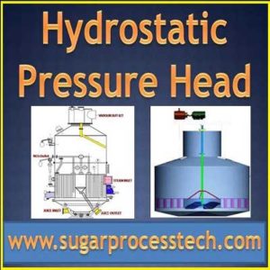 Hydrostatic pressure definition | how to calculate hydrostatic pressure for evaporator and vacumm pans | sugarprocesstech