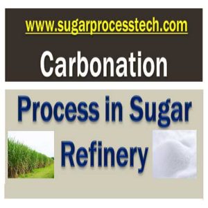 carbonation process in sugar refinery with Flow diagram, Filtration process,CO2 Gas scrubbing system for raw melt clarification with carbonation system , Main Equipment Operation and Specifications, and of carbonated liquor.