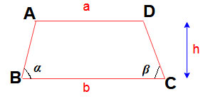 Formulas for Area of the Trapezium or Trapezoid, Perimeter of the Trapezium or Trapezoid - sugarprocesstech