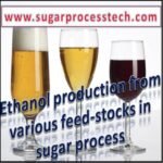 Ethanol production from various feedstocks in sugar process |Ethanol Yield